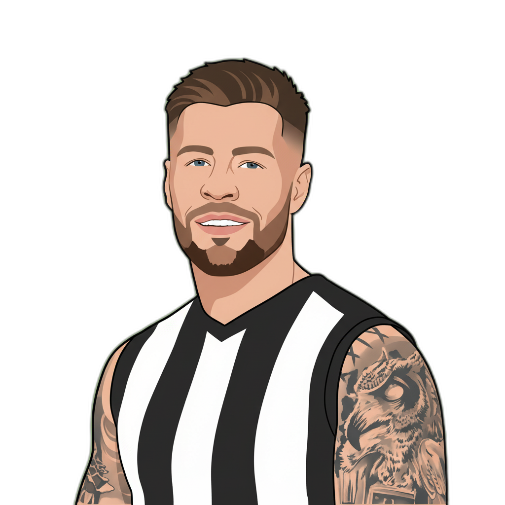 Jordan De Goey portrait illustration