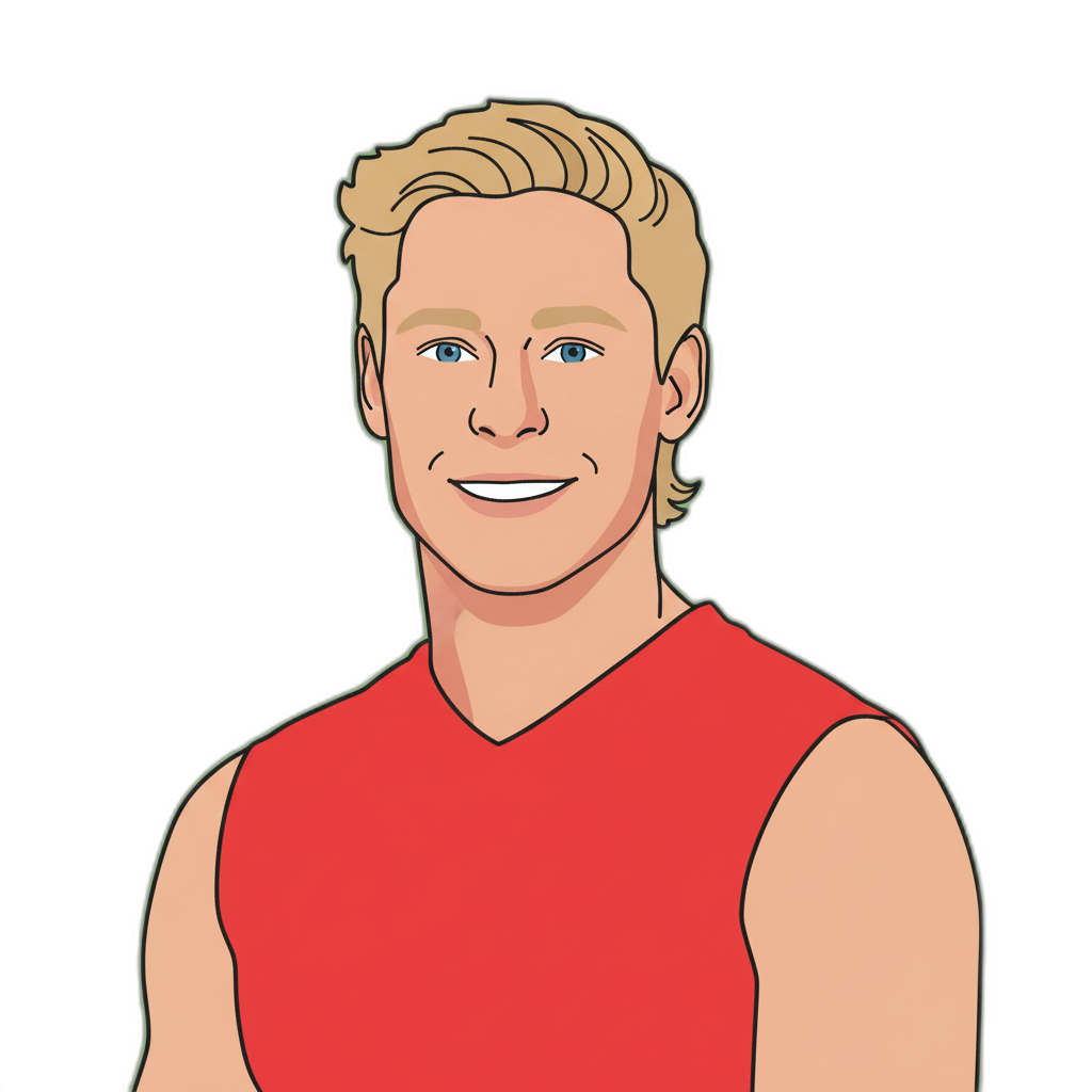Isaac Heeney portrait illustration
