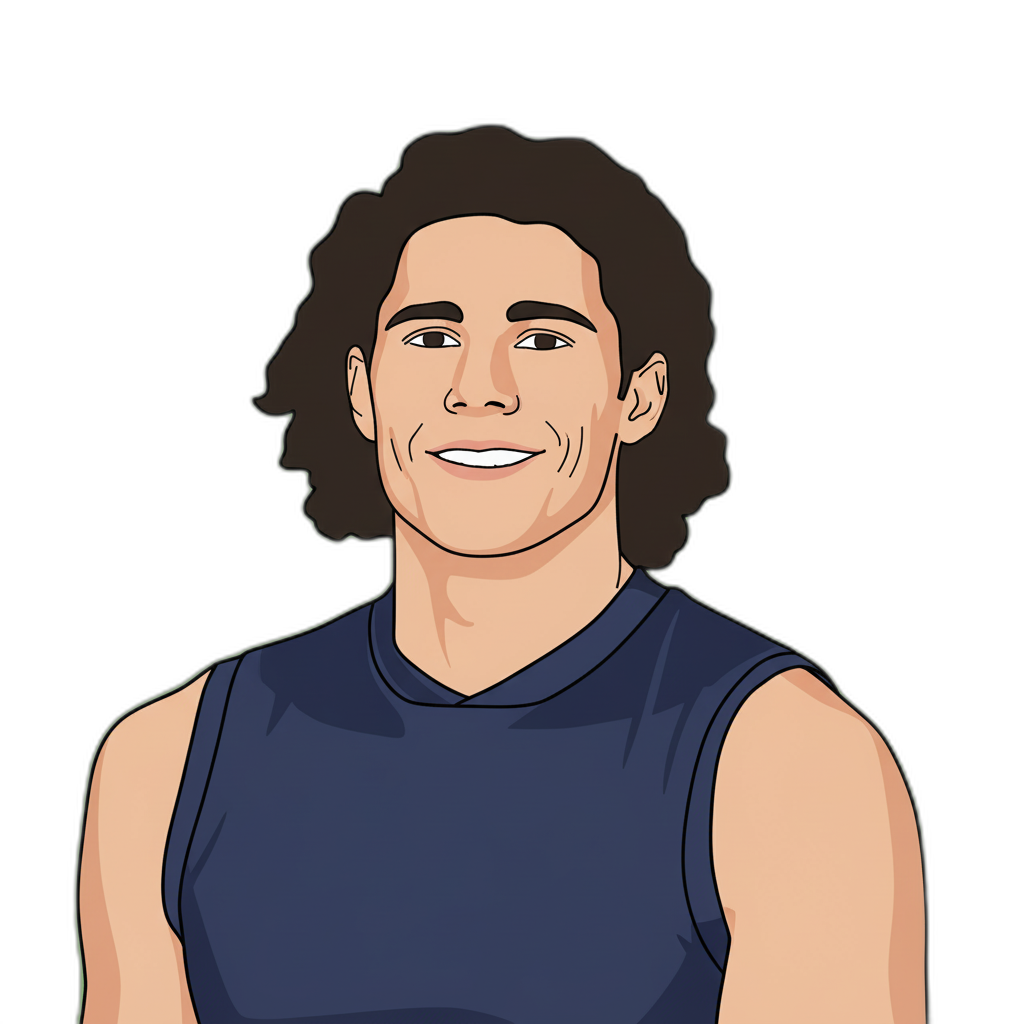 Charlie Curnow portrait illustration