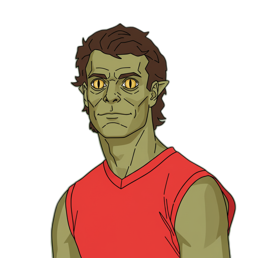 Nick Blakey portrait illustration