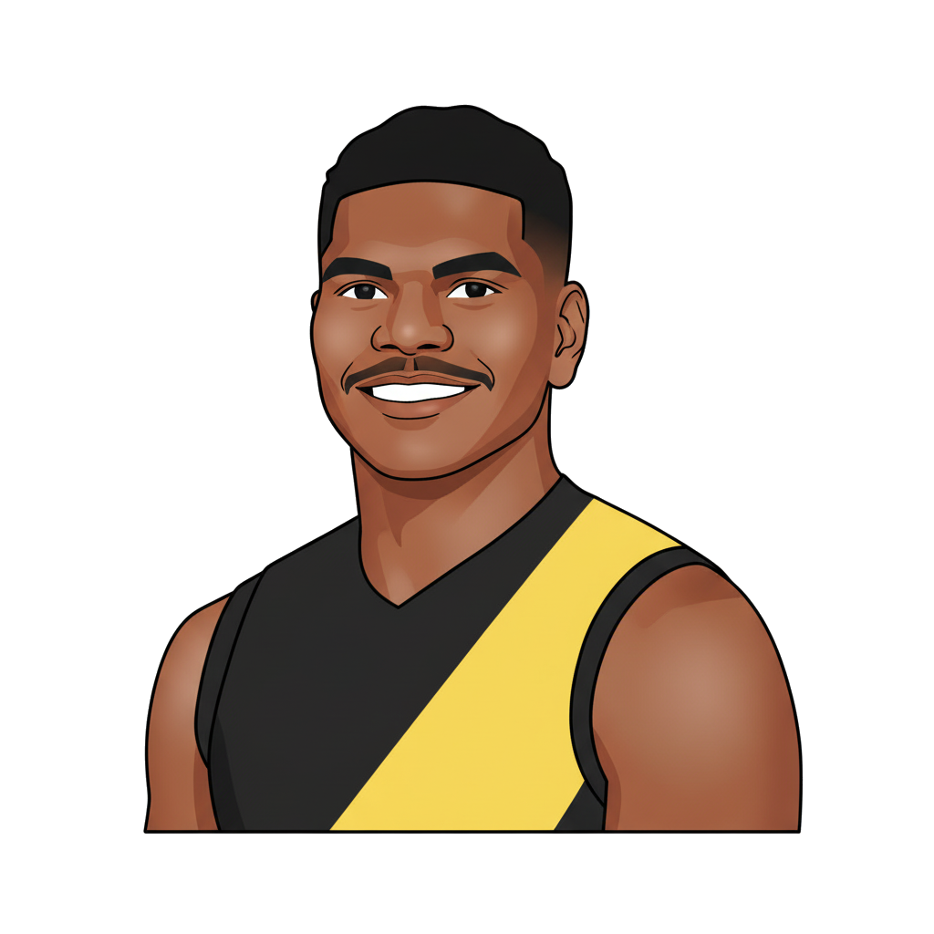 Maurice Rioli portrait illustration