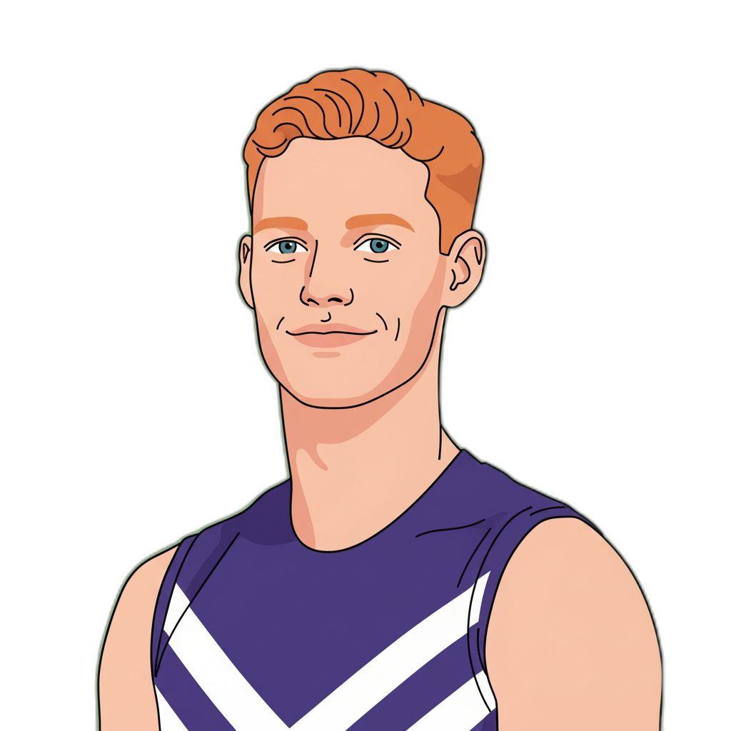 Hugh Davies portrait illustration