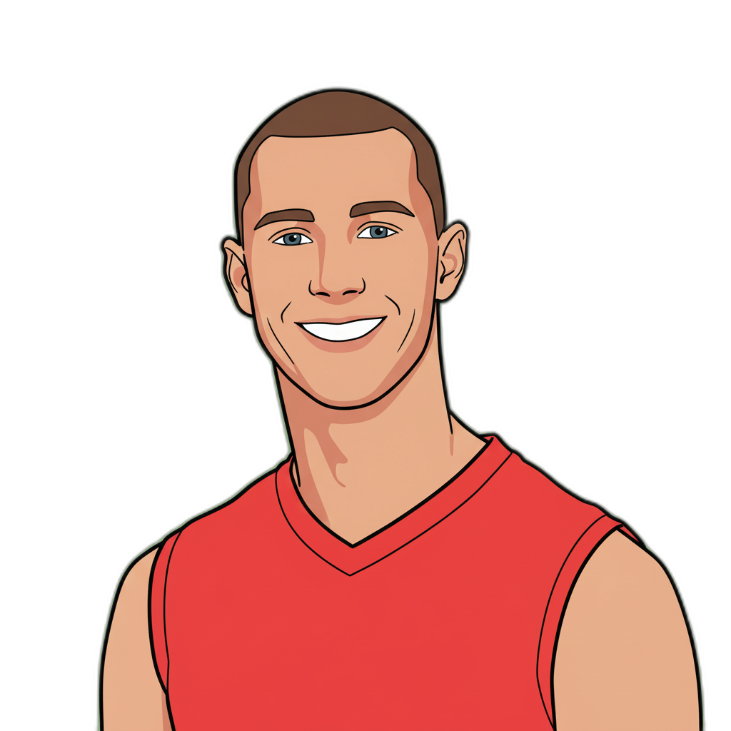 Patrick Snell portrait illustration